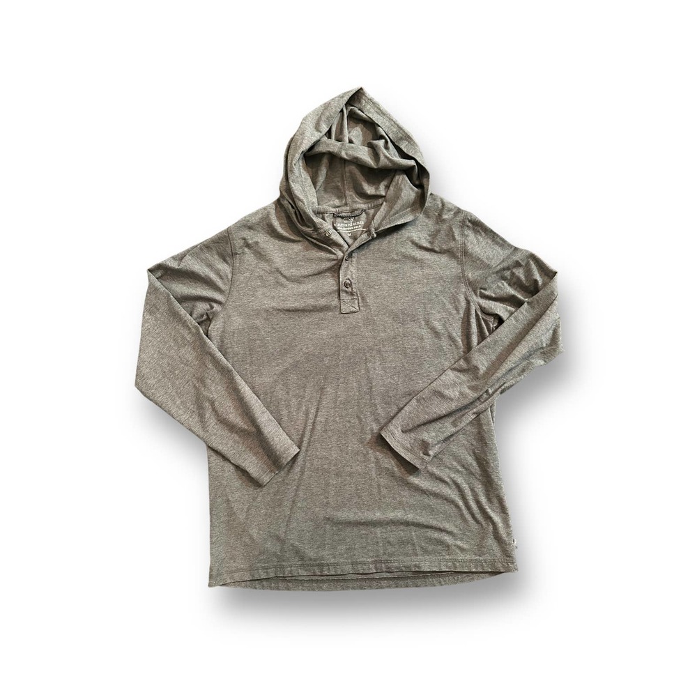Vineyard Vines Edgartown Henley Polo Lightweight Hoodie Size:‎ Medium